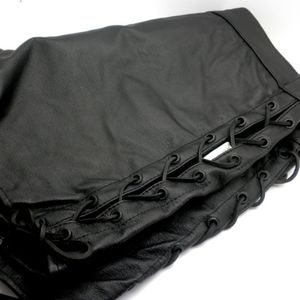 Genuine Leather Short Shorts with Laced Sides ♥️